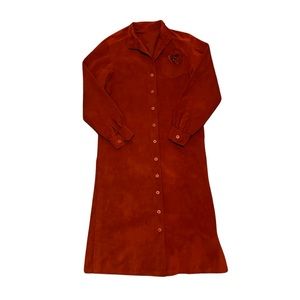 Vintage Shannon Rogers for Jerry Silverman 1960’s Dress in Burnt Orange Size M